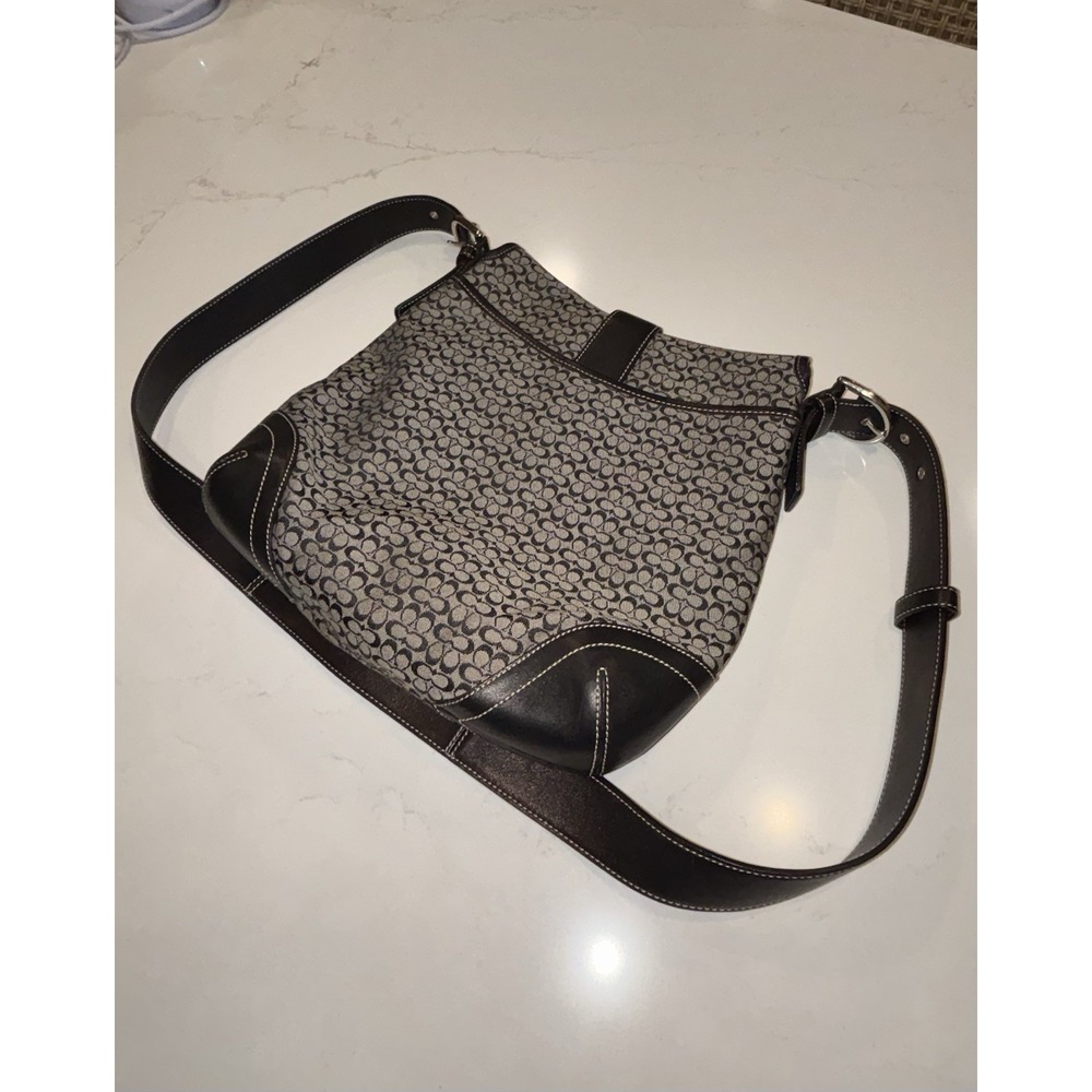 Coach Black F3K-6376 Convertible Shoulder Bag Crossbody Purse Bag Excellent Cond - Picture 7 of 14